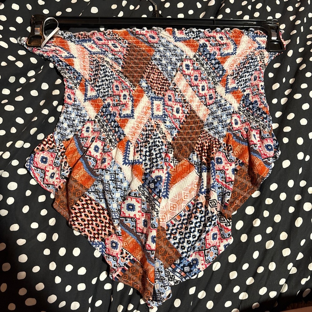 Colorful Geometric Patterned Scarf